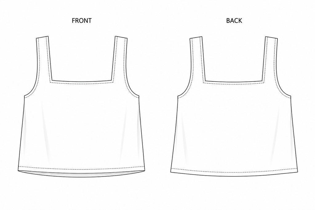 Square Neck Top Sewing Pattern