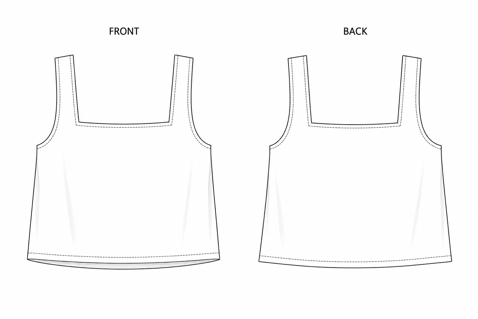 Square Neck Top Sewing Pattern