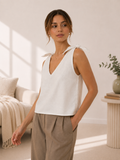 V Neck Shoulder Tie Top Sewing Pattern