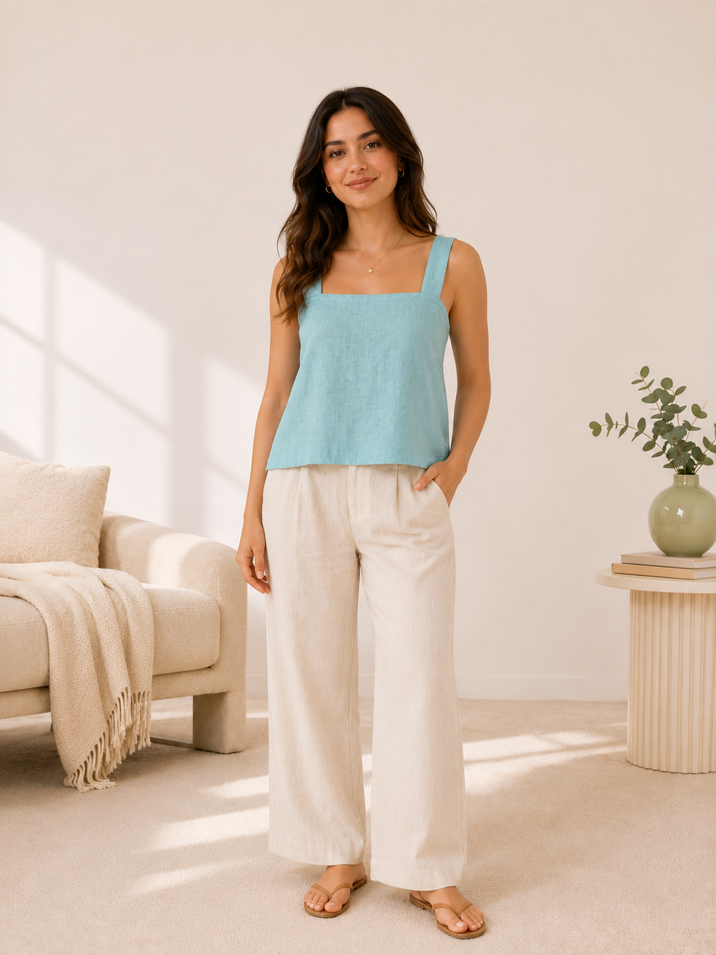Linen Back Tie Top Sewing Pattern