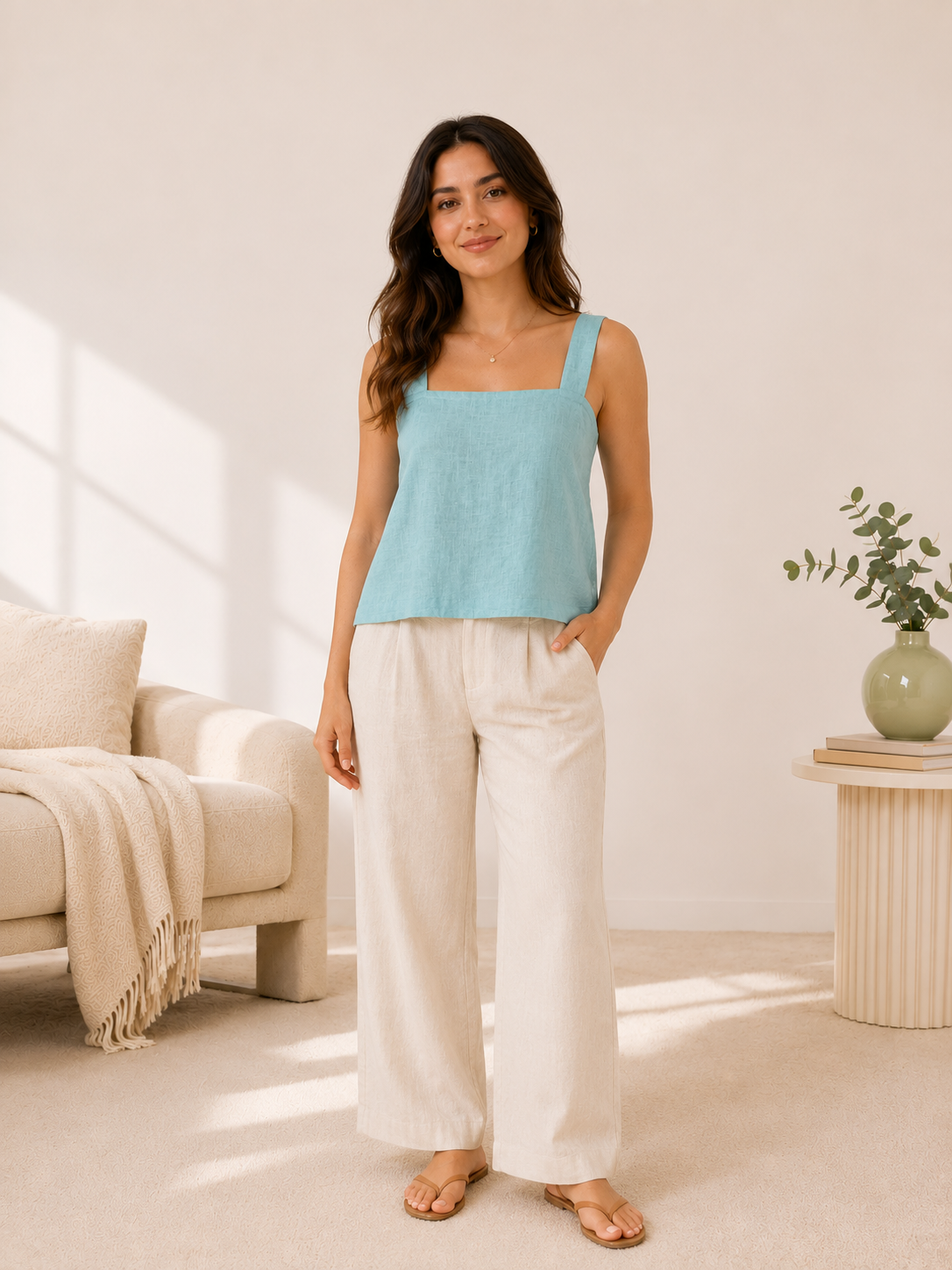 Linen Back Tie Top Sewing Pattern