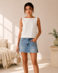 Easy Tie Side Blouse Sewing Pattern, Sleeveless Summer Top Pdf, Instant Download