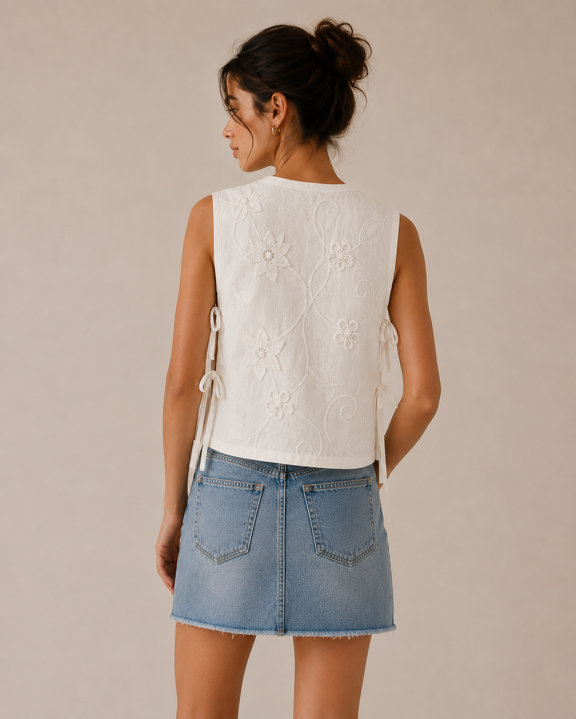Easy Tie Side Blouse Sewing Pattern, Sleeveless Summer Top Pdf