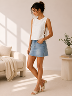 Easy Tie Side Blouse Sewing Pattern, Sleeveless Summer Top Pdf