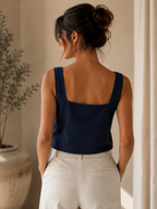 Square Neck Sleeveless Top Free Sewing Pattern