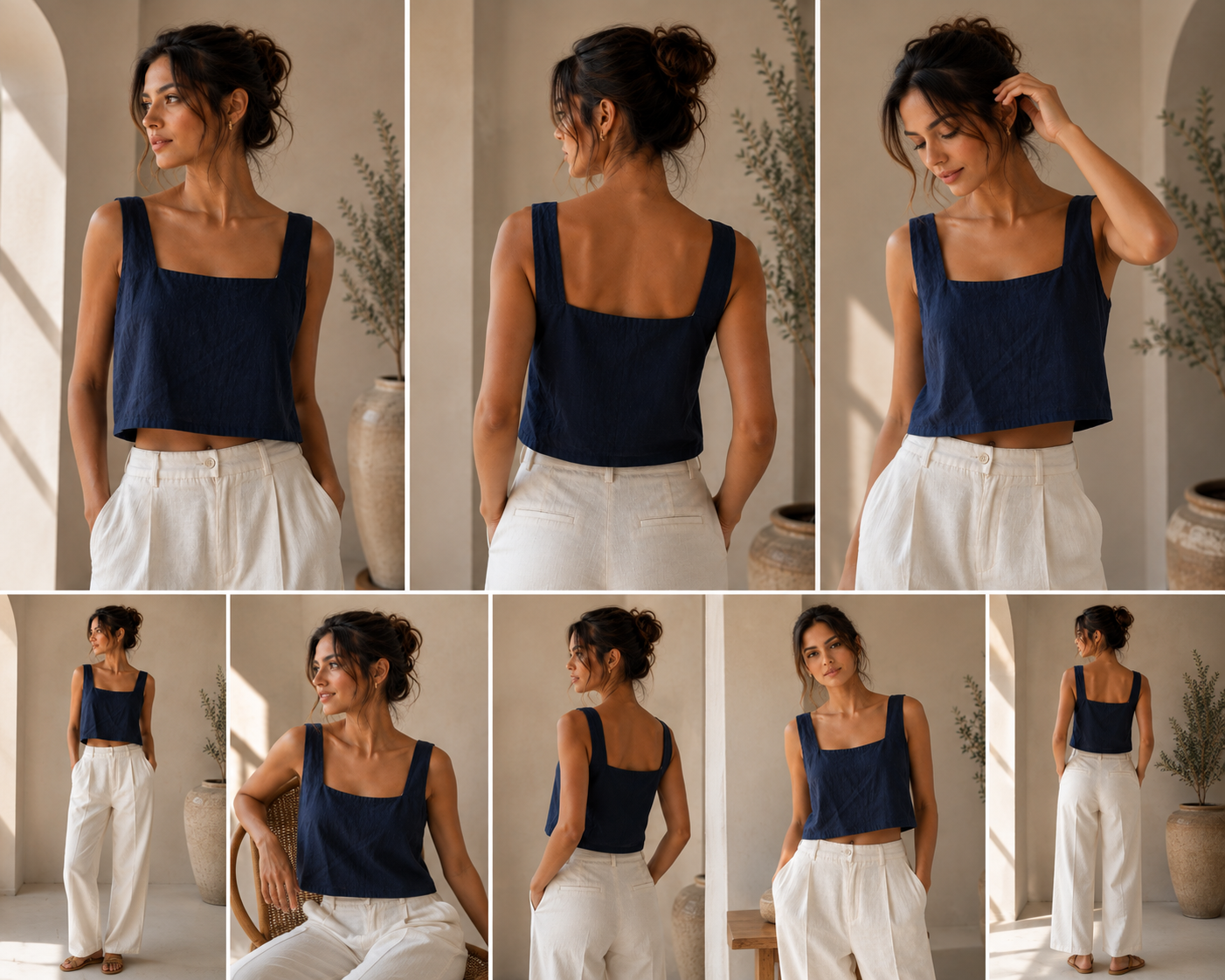 Square Neck Sleeveless Top Free Sewing Pattern