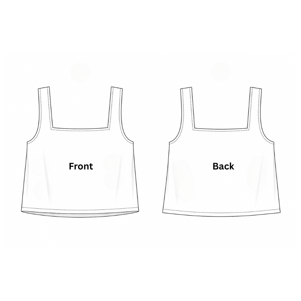 Square Neck Top Sewing Pattern
